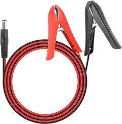 Alligator Clips with 2.1 meter cable to connect to 12V leisure battery 