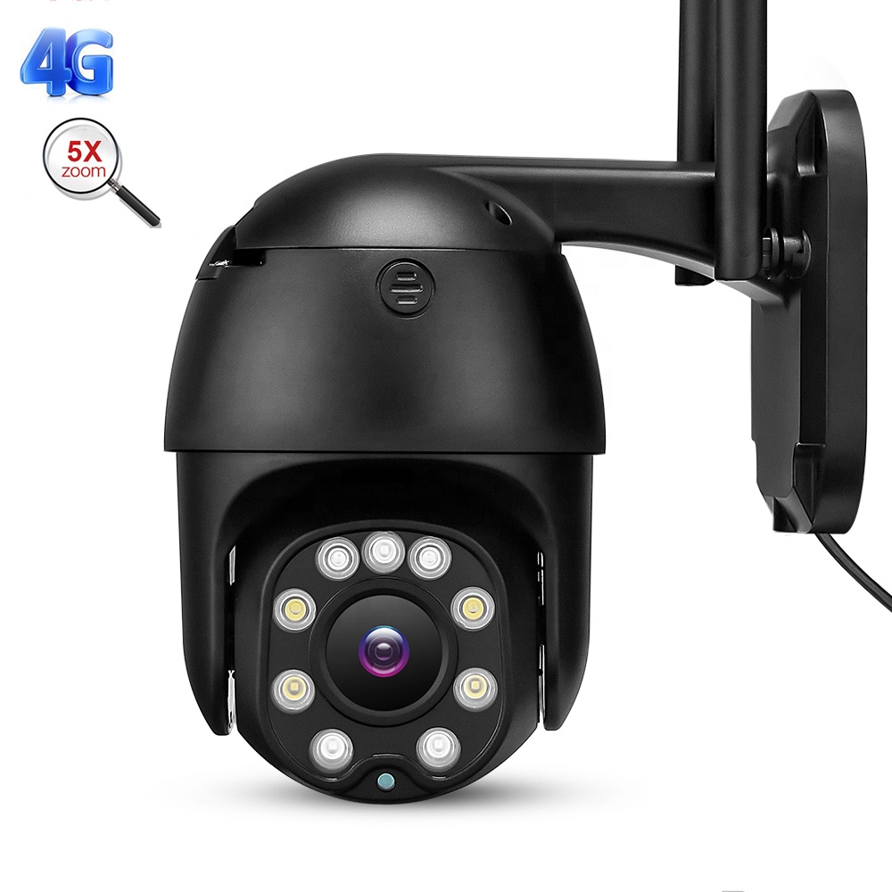 RuralCam RC934B 5.0MP 4G 2.5 inch mini PTZ control 5x zoom, no-glow IR LED waterproof outdoor real time video streaming CCTV camera