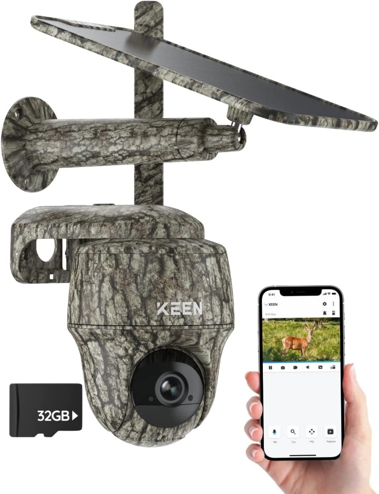 Reolink KEEN Ranger PT 360° PTZ 4MP 4G LTE Trail Camera with solar panel